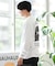 RVCA(ルーカ)長袖Tシャツ/ロンT/バックプリント チェッカー柄 ルーズシルエット/BE042-060/BE042060/ユニセックス/メンズ/ムラサキスポーツ