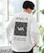 RVCA(ルーカ)長袖Tシャツ/ロンT/バックプリント チェッカー柄 ルーズシルエット/BE042-060/BE042060/ユニセックス/メンズ/ムラサキスポーツ