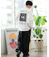 RVCA(ルーカ)長袖Tシャツ/ロンT/バックプリント チェッカー柄 ルーズシルエット/BE042-060/BE042060/ユニセックス/メンズ/ムラサキスポーツ