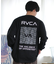 RVCA(ルーカ)長袖Tシャツ/ロンT/バックプリント チェッカー柄 ルーズシルエット/BE042-060/BE042060/ユニセックス/メンズ/ムラサキスポーツ