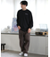 RVCA(ルーカ)長袖Tシャツ/ロンT/バックプリント チェッカー柄 ルーズシルエット/BE042-060/BE042060/ユニセックス/メンズ/ムラサキスポーツ