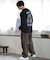RVCA(ルーカ)長袖Tシャツ/ロンT/バックプリント チェッカー柄 ルーズシルエット/BE042-060/BE042060/ユニセックス/メンズ/ムラサキスポーツ