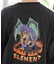 ELEMENT(エレメント)HIROTTONコラボ/長袖 Tシャツ/ロンT/バックプリント ピグメント加工/BE022-055/BE022055/ユニセックス/メンズ/ムラサキスポーツ