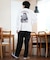 【ムラサキスポーツ限定】LURKING CLASS(ラーキングクラス)長袖Tシャツ/ロンT/バックプリント/ST24FTM03/ユニセックス/メンズ/ムラサキスポーツ