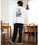 【ムラサキスポーツ限定】LURKING CLASS(ラーキングクラス)長袖Tシャツ/ロンT/バックプリント/ST24FTM03/ユニセックス/メンズ/ムラサキスポーツ