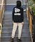 NEW ERA(ニューエラ)吸汗速乾/ロンT/長袖 パフォーマンスTシャツ/バックプリント/オーバーサイズ/14312833/ユニセックス/メンズ/ムラサキスポーツ