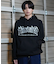 【ムラサキスポーツ限定】THRASHER(スラッシャー)裏起毛/アップリケロゴ刺繍/プルオーバーパーカー/スウェッ/フーディー/ビッグシルエット/243TH1PK010/ユニセックス/メンズ/ムラサキスポーツ