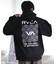 RVCA(ルーカ)裏起毛/プルオーバー/パーカー/チェッカー柄/バックプリント/ルーズシルエット/BE042-040/BE042040/ユニセックス/メンズ/ムラサキスポーツ