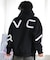 RVCA(ルーカ)ジップアップ /パーカー/ビッグロゴ/バックプリント/ルーズシルエット/BE042-044/BE042044/メンズ/ムラサキスポーツ