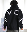 RVCA(ルーカ)ジップアップ /パーカー/ビッグロゴ/バックプリント/ルーズシルエット/BE042-044/BE042044/メンズ/ムラサキスポーツ