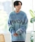 RVCA(ルーカ)ニット/セーター/クルーネック/グラデーション/ルーズシルエット/BE042-651/BE042651/ユニセックス/メンズ/ムラサキスポーツ