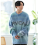 RVCA(ルーカ)ニット/セーター/クルーネック/グラデーション/ルーズシルエット/BE042-651/BE042651/ユニセックス/メンズ/ムラサキスポーツ