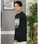 【ムラサキスポーツ限定】 lost(ロスト)ロンT/長袖Tシャツ/フロントプリント/オーバーサイズ/L25S2205/ユニセックス/メンズ/ムラサキスポーツ
