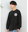 RVCA(ルーカ)長袖Tシャツ ロンT ラウンドロゴ オーバーサイズ/BF041-152 BF041152/ユニセックス/メンズ/ムラサキスポーツ