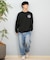 RVCA(ルーカ)長袖Tシャツ ロンT ラウンドロゴ オーバーサイズ/BF041-152 BF041152/ユニセックス/メンズ/ムラサキスポーツ