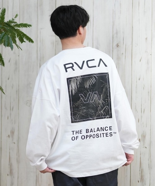 RVCA(ルーカ)長袖Tシャツ ロンT ボックスロゴ オーバーサイズ