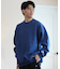 【限定】DEAR LAUREL(ディアローレル)裏起毛トレーナー クルーネック スウェット ワンポイント ブラックレター D24F1101 ユニセックス メンズ ムラサキスポーツ限定