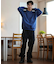 【限定】DEAR LAUREL(ディアローレル)裏起毛トレーナー クルーネック スウェット ワンポイント ブラックレター D24F1101 ユニセックス メンズ ムラサキスポーツ限定
