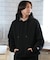 【限定】DEAR LAUREL(ディアローレル)裏起毛トレーナー クルーネック スウェット ワンポイント ブラックレター D24F1101 ユニセックス メンズ ムラサキスポーツ限定