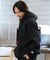 【限定】DEAR LAUREL(ディアローレル)裏起毛トレーナー クルーネック スウェット ワンポイント ブラックレター D24F1101 ユニセックス メンズ ムラサキスポーツ限定