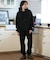 【限定】DEAR LAUREL(ディアローレル)裏起毛トレーナー クルーネック スウェット ワンポイント ブラックレター D24F1101 ユニセックス メンズ ムラサキスポーツ限定