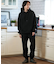 【限定】DEAR LAUREL(ディアローレル)裏起毛トレーナー クルーネック スウェット ワンポイント ブラックレター D24F1101 ユニセックス メンズ ムラサキスポーツ限定