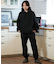 【限定】DEAR LAUREL(ディアローレル)スウェットパンツ ジョガーパンツ ロンパン 無地 シンプル ブラックレター D24F3101 ユニセックス メンズ ムラサキスポーツ限定