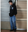 【限定】DEAR LAUREL(ディアローレル)ストレッチデニム ロングパンツ シンプル D24F3103 ユニセックス メンズ ムラサキスポーツ限定