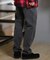 【限定】DEAR LAUREL(ディアローレル)ウェビングベルトパンツ ストレッチデニム ロングパンツ 無地 シンプル D24F3105 ユニセックス メンズ ムラサキスポーツ限定