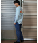 【限定】DEAR LAUREL(ディアローレル)ウェビングベルトパンツ ストレッチデニム ロングパンツ 無地 シンプル D24F3105 ユニセックス メンズ ムラサキスポーツ限定