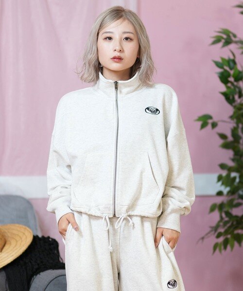 ROXY(ロキシー)ジップパーカー/セットアップ対応/オーバーサイズ