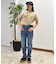 RIKKA FEMME(リッカファム)半袖Tシャツ フロントプリントTシャツ リラックスシルエット/RF25SS07/レディース/ムラサキスポーツ