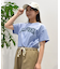 RIKKA FEMME(リッカファム)半袖Tシャツ フロントプリントTシャツ リラックスシルエット/RF25SS07/レディース/ムラサキスポーツ