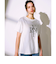 RIKKA FEMME(リッカファム)半袖Tシャツ キラキラ箔プリント/RF25SS09/レディース/ムラサキスポーツ