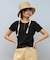 RIKKA FEMME(リッカファム)半袖Tシャツ ピグメントヘンリーネック/RF25SS12/レディース/ムラサキスポーツ