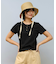 RIKKA FEMME(リッカファム)半袖Tシャツ ピグメントヘンリーネック/RF25SS12/レディース/ムラサキスポーツ