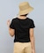 RIKKA FEMME(リッカファム)半袖Tシャツ ピグメントヘンリーネック/RF25SS12/レディース/ムラサキスポーツ