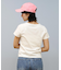 RIKKA FEMME(リッカファム)半袖Tシャツ ピグメントヘンリーネック/RF25SS12/レディース/ムラサキスポーツ