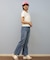 RIKKA FEMME(リッカファム)半袖Tシャツ ピグメントヘンリーネック/RF25SS12/レディース/ムラサキスポーツ