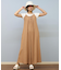 RIKKA FEMME(リッカファム)半袖Tシャツ ピグメントヘンリーネック/RF25SS12/レディース/ムラサキスポーツ