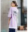 BILLABONG(ビラボン)ビッグシルエット 半袖Tシャツ フェイクレイヤードTシャツ BF013-214 BF013214/レディース ムラサキスポーツ
