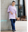 BILLABONG(ビラボン)ビッグシルエット 半袖Tシャツ フェイクレイヤードTシャツ BF013-214 BF013214/レディース ムラサキスポーツ