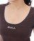 RVCA(ルーカ)半袖Tシャツ スリムフィット クロップド丈 2WAY リブ素材 BF043-210 BF043210/レディース ムラサキスポーツ