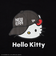 NEW ERA×HELLO KITTY(ニューエラ×ハローキティ)半袖 Tシャツ オーバーサイズド コットン Tシャツ キャップ ブラック 14348710/レディース ムラサキスポーツ