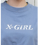 X-girl(エックスガール)半袖Tシャツ バックプリント 豹柄 レオパード LEOPARD OVAL LOGO S S TEE  105251011029/レディース ムラサキスポーツ