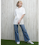 X-girl(エックスガール)半袖Tシャツ バックプリント 豹柄 レオパード LEOPARD OVAL LOGO S S TEE  105251011029/レディース ムラサキスポーツ