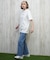 X-girl(エックスガール)半袖Tシャツ バックプリント 豹柄 レオパード LEOPARD OVAL LOGO S S TEE  105251011029/レディース ムラサキスポーツ