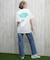X-girl(エックスガール)半袖Tシャツ バックプリント 豹柄 レオパード LEOPARD OVAL LOGO S S TEE  105251011029/レディース ムラサキスポーツ