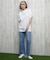 X-girl(エックスガール)半袖Tシャツ バックプリント 豹柄 レオパード LEOPARD OVAL LOGO S S TEE  105251011029/レディース ムラサキスポーツ