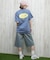X-girl(エックスガール)半袖Tシャツ バックプリント 豹柄 レオパード LEOPARD OVAL LOGO S S TEE  105251011029/レディース ムラサキスポーツ
